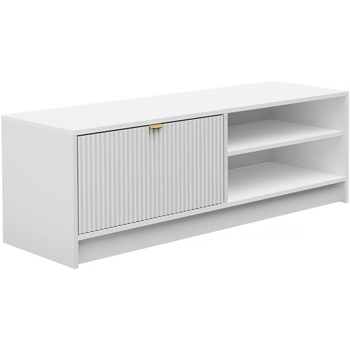 Meuble TV - Tireno 1K -  120  X 40  X 40 cm - Blanc