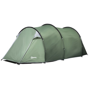 Tente de camping 2-3 pers. fibre verre polyester PE