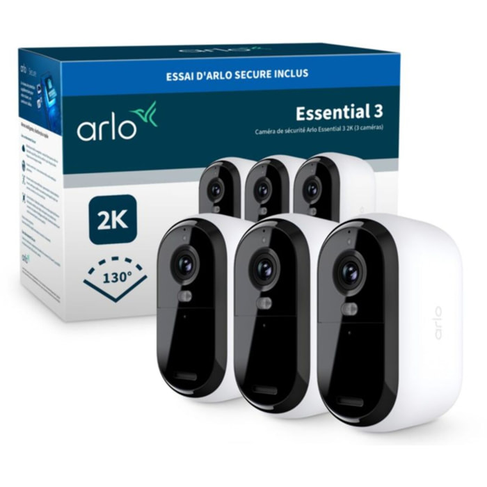 Caméra de surveillance ARLO 3 caméras ext Essential3 2k