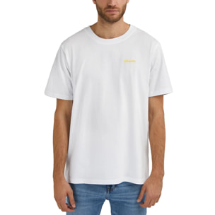 Camiseta Básica Unisex Social Club T-Shirt Blanco / Amarillo D.Franklin