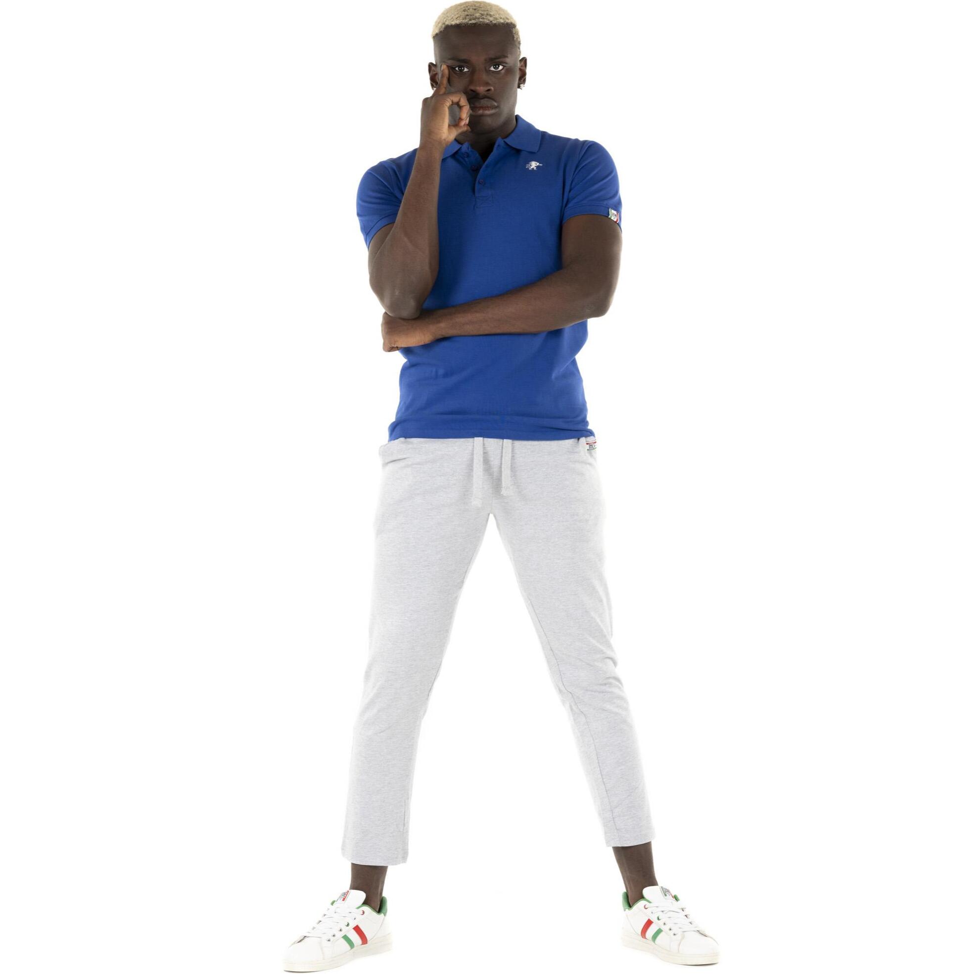 Pantaloni dritti in heavy jersey da uomo Logo Basic