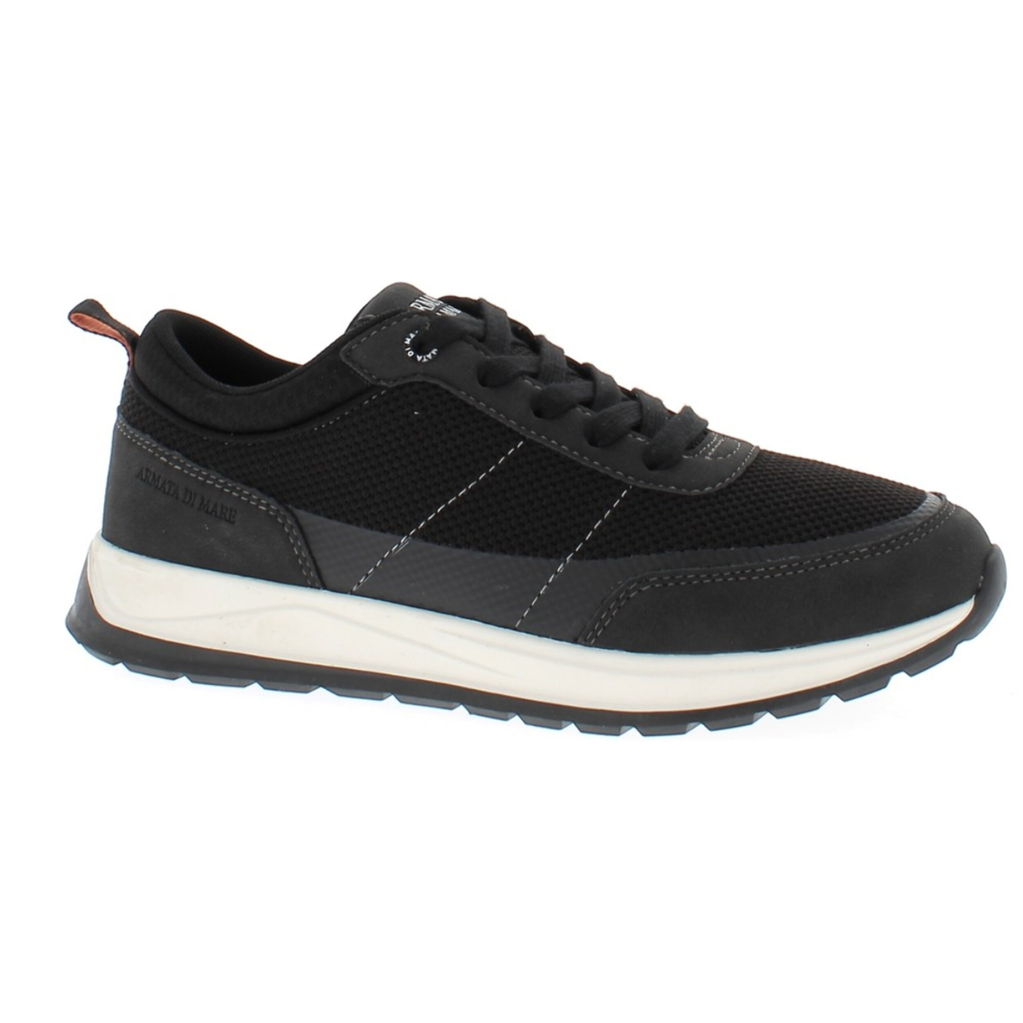 Armata di Mare Scarpe Uomo Sneakers Casual Stringate con Soletta Rimovibile in Memory Foam AMU S25L713 Black