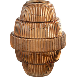 J-Line vase Max - verre - brun - large - Ø 23 cm