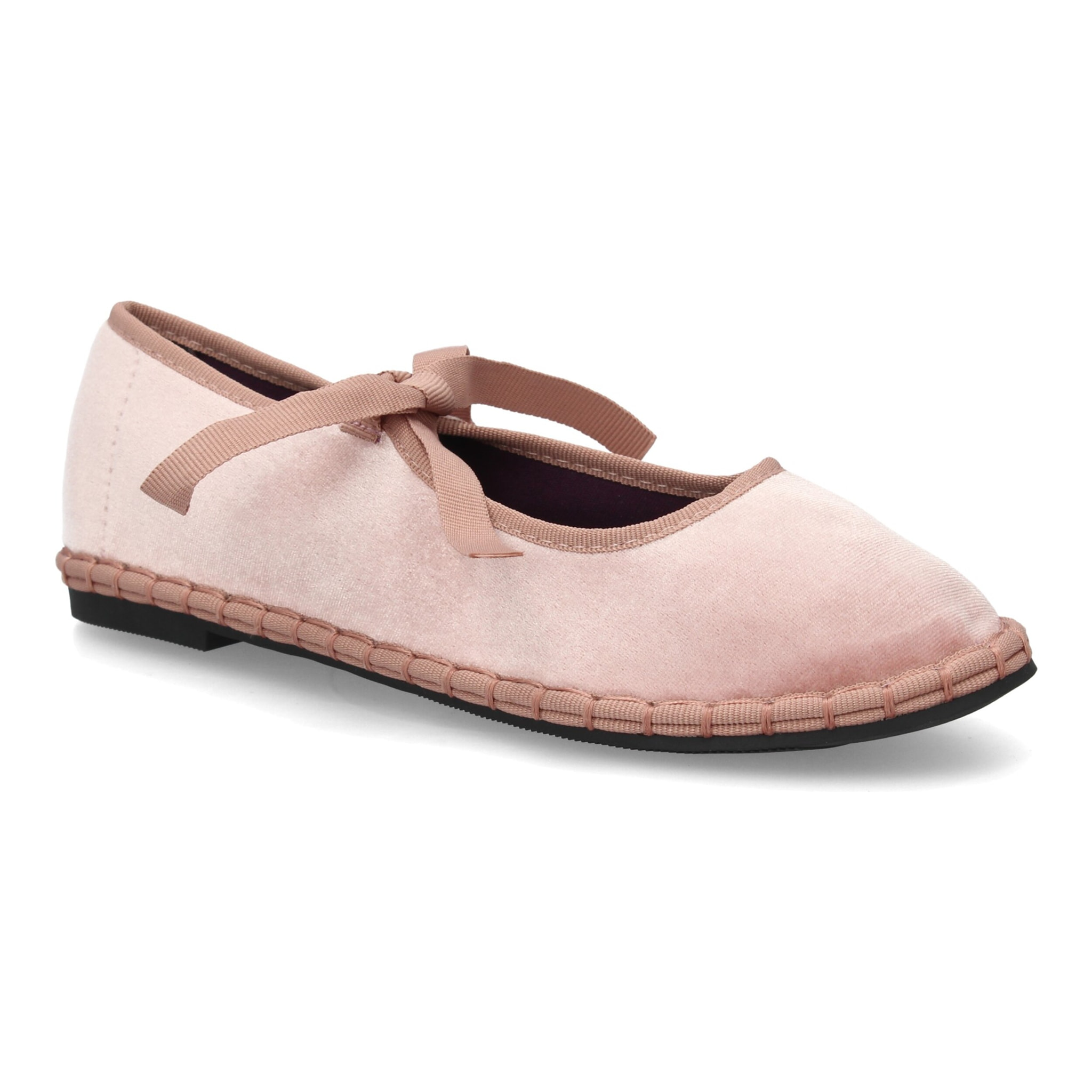 Merceditas de terciopelo con lazo