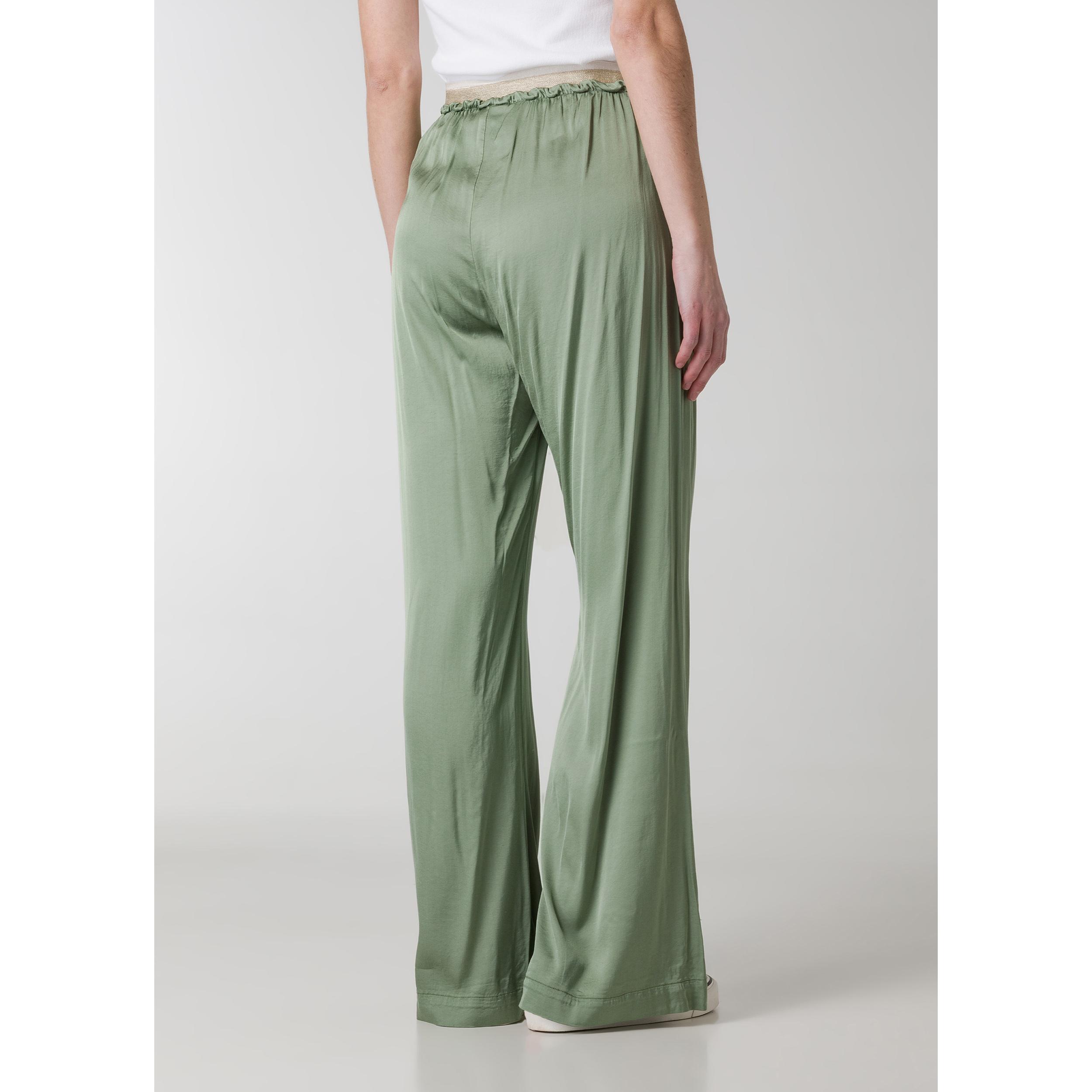 DEHA - Pantalone STRETCH SATIN WIDE LEG PANTS in Viscosa per donna