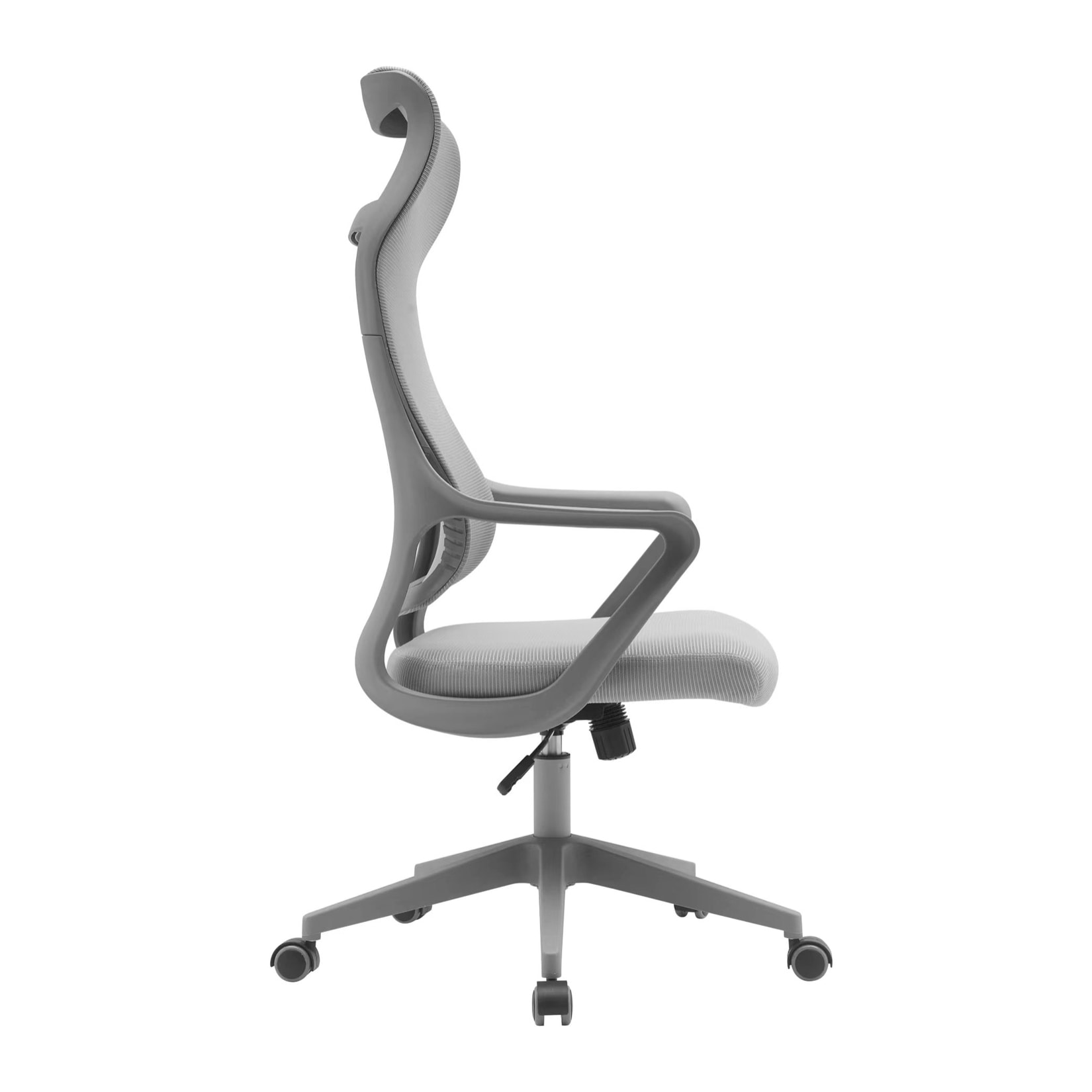 Silla de estudio Remi tela gris 127x67x69 cm