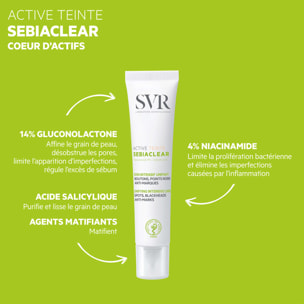 Sebiaclear - Soin Intensif Unifiant Boutons, Points Noirs, Anti-Marques 40 ml
