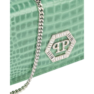 PHILIPP PLEIN Clutch Bag Cocco Hexagon