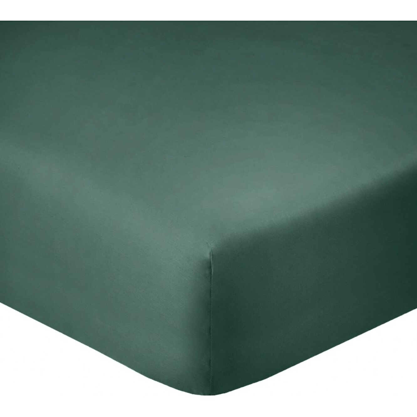 Drap housse coton bleu, canard