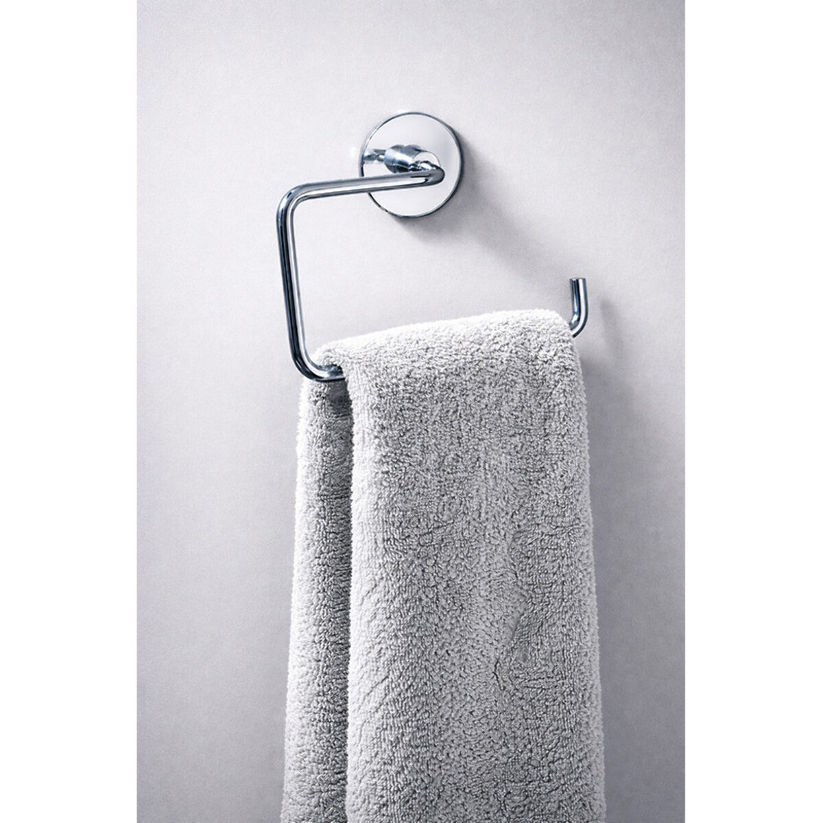 Porte Serviette mural EASY en Zinc Chromé Spirella