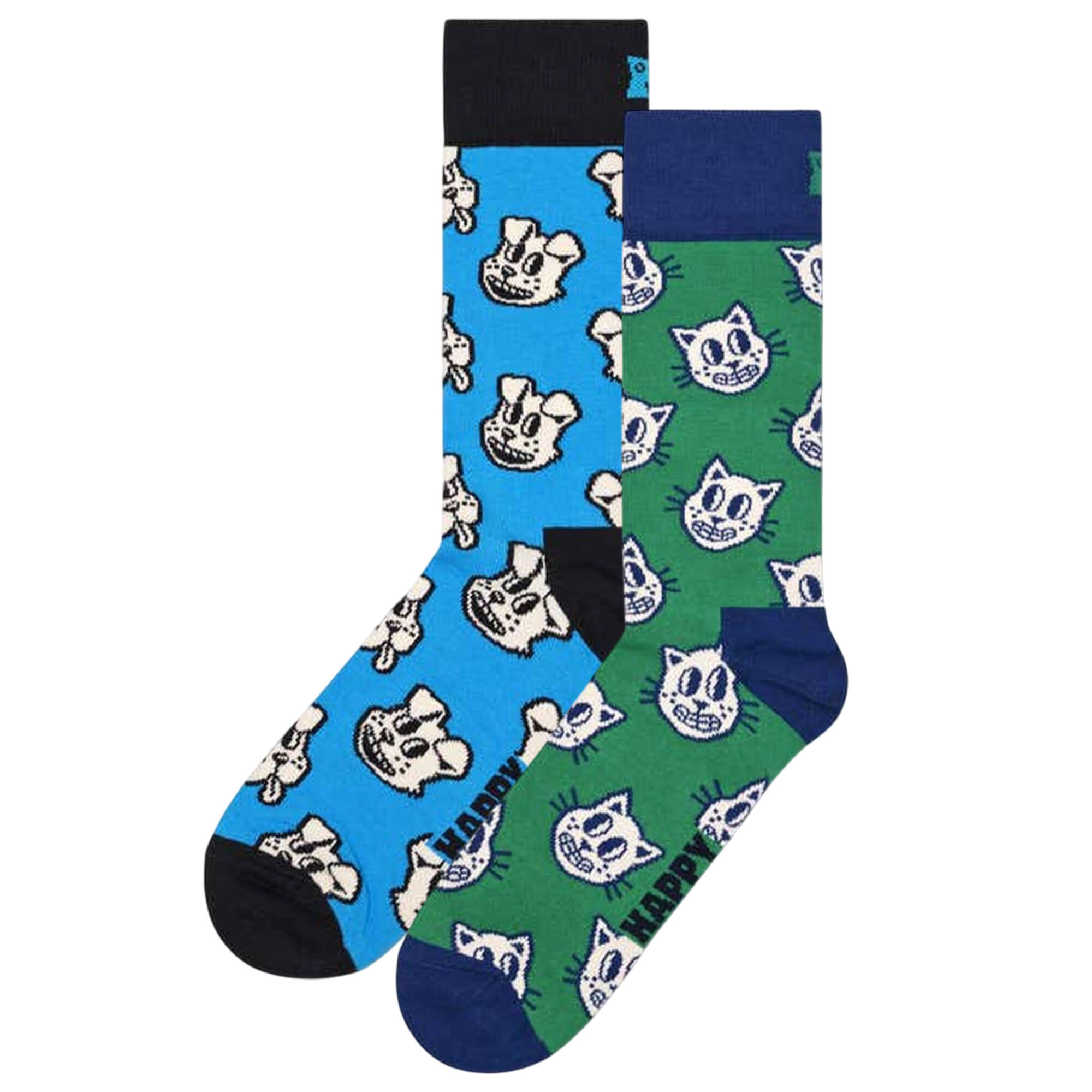 Calcetines 2-pack cat & dog talla 36-40