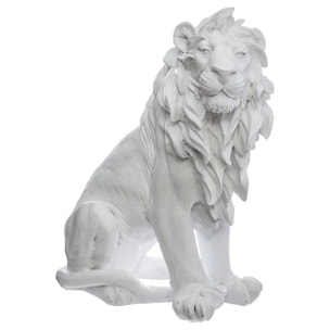 Statuette lion résine H31,5cm