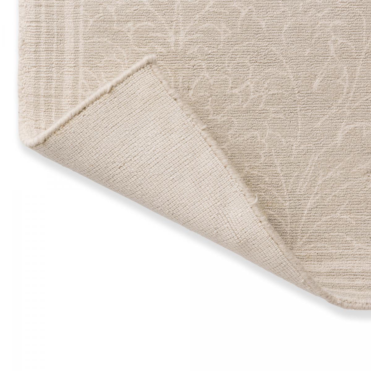 Tapis salon et chambre fait main en coton motif floral TAIL