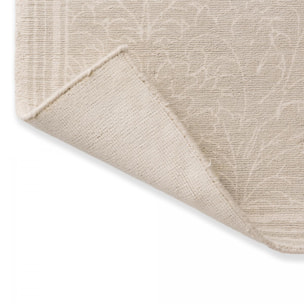 Tapis salon et chambre fait main en coton motif floral TAIL