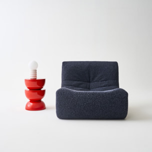 Table d'appoint, bout de canapé, table de chevet métal effet glossy Ø32 x H46,5cm COUMBA