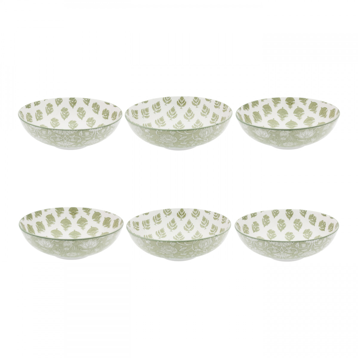 Lot de 6 assiettes creuses, SOLIMAN