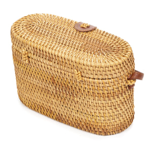 Borsa a tracolla in rattan Zagarolo.