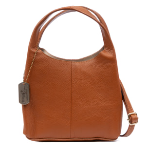 Barasso borsa a mano donna. Pelle autentica Dollaro.