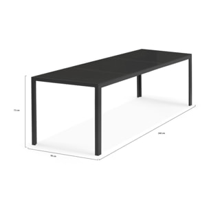 Table minorca - Gris anthracite