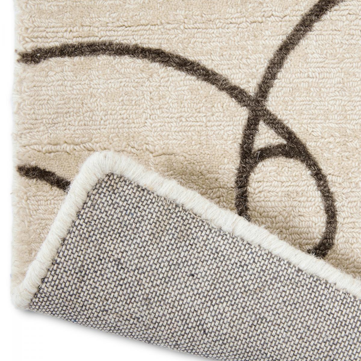 Tapis salon et chambre fait à la main en laine motif abstrait CHICDOUN