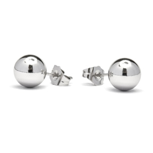 Pendientes acabado plata