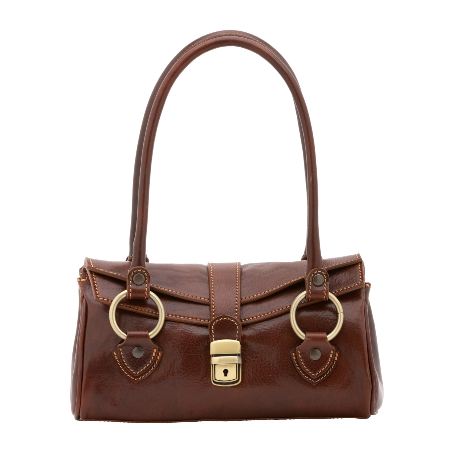 Borsa a mano da donna - Modello False - 100% pelle - 29.0 x 15.0 x 12.0 cm