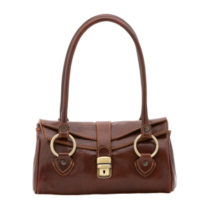 Borsa a mano da donna - Modello False - 100% pelle - 29.0 x 15.0 x 12.0 cm