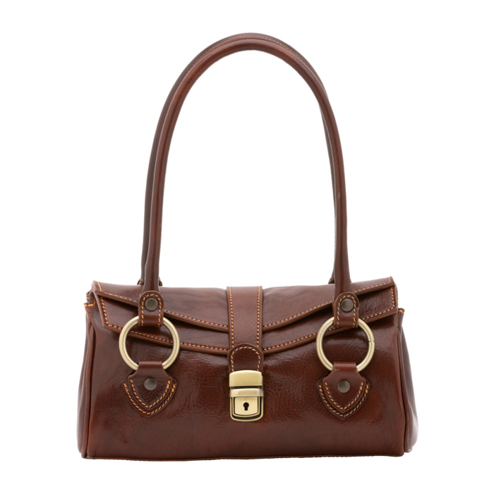 Borsa a mano da donna - Modello False - 100% pelle - 29.0 x 15.0 x 12.0 cm