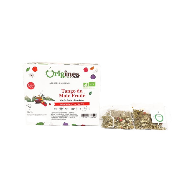 Tango du Maté - Maté Bio fruits rouge - Infusettes 15x2g