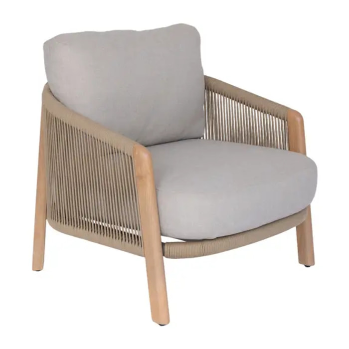 Fauteuil de salon de jardin Nelora beige
