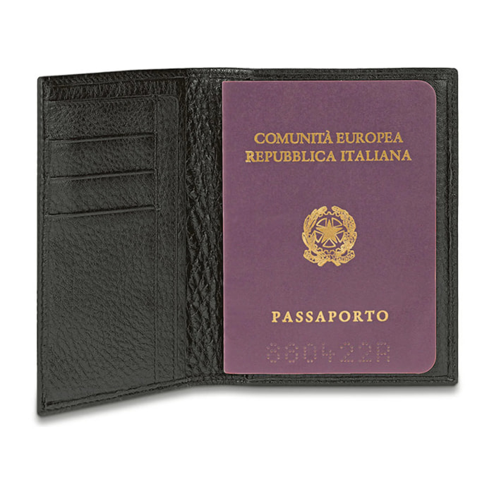 Piquadro Porta passaporto in pelle