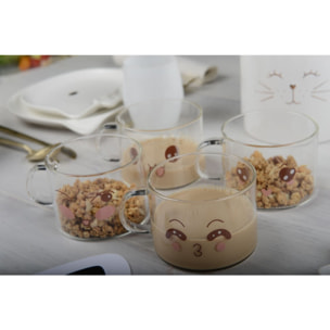 Mugs décors 500ml - lot de 4