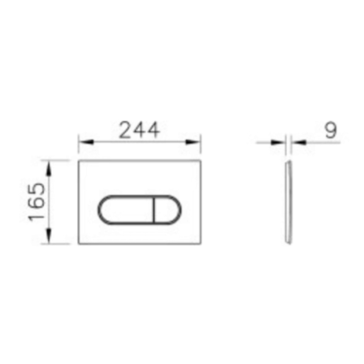 Plaque de commande VITRA Root Round  Or brossé