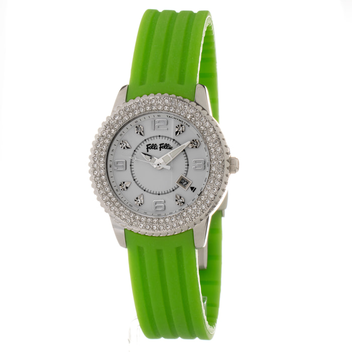 Reloj Folli Follie WF5T003ZTWV Mujer Analogico Cuarzo con Correa de Silicona