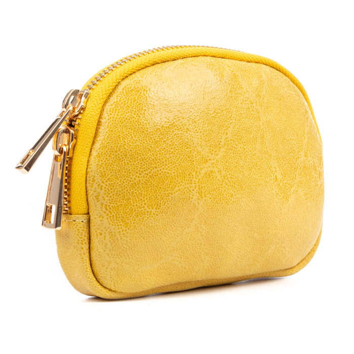 Baratili portafoglio donna. Pelle scamosciata autentica finitura lavata a pietra.