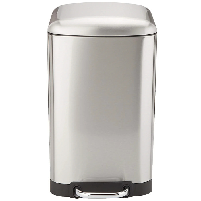 Poubelle à pédale inox GREENWICH argent 30L