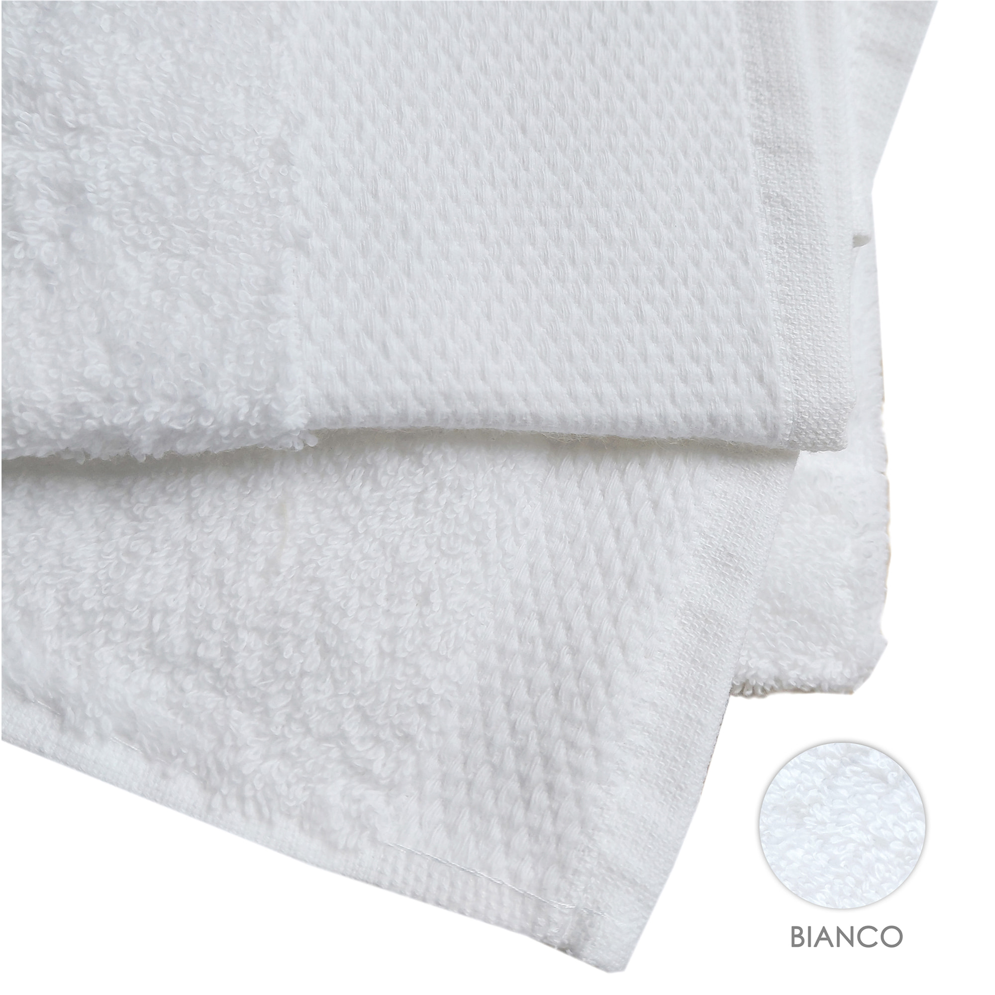 Set salvietta 3 pezzi 60x110 cm bianco