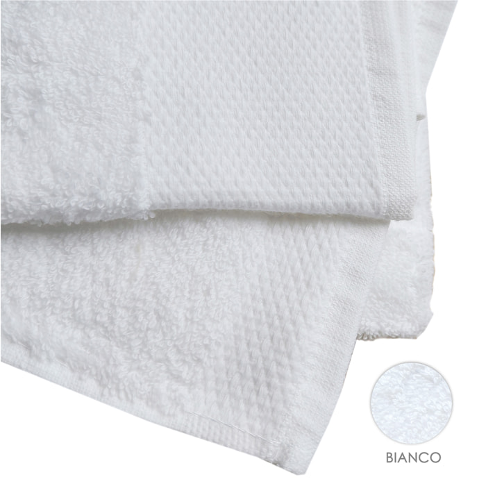 Set salvietta 3 pezzi 60x110 cm bianco