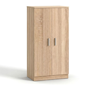 Zapatero de 2 puertas en roble canadian 55x108 cm Liam Roble Canadian