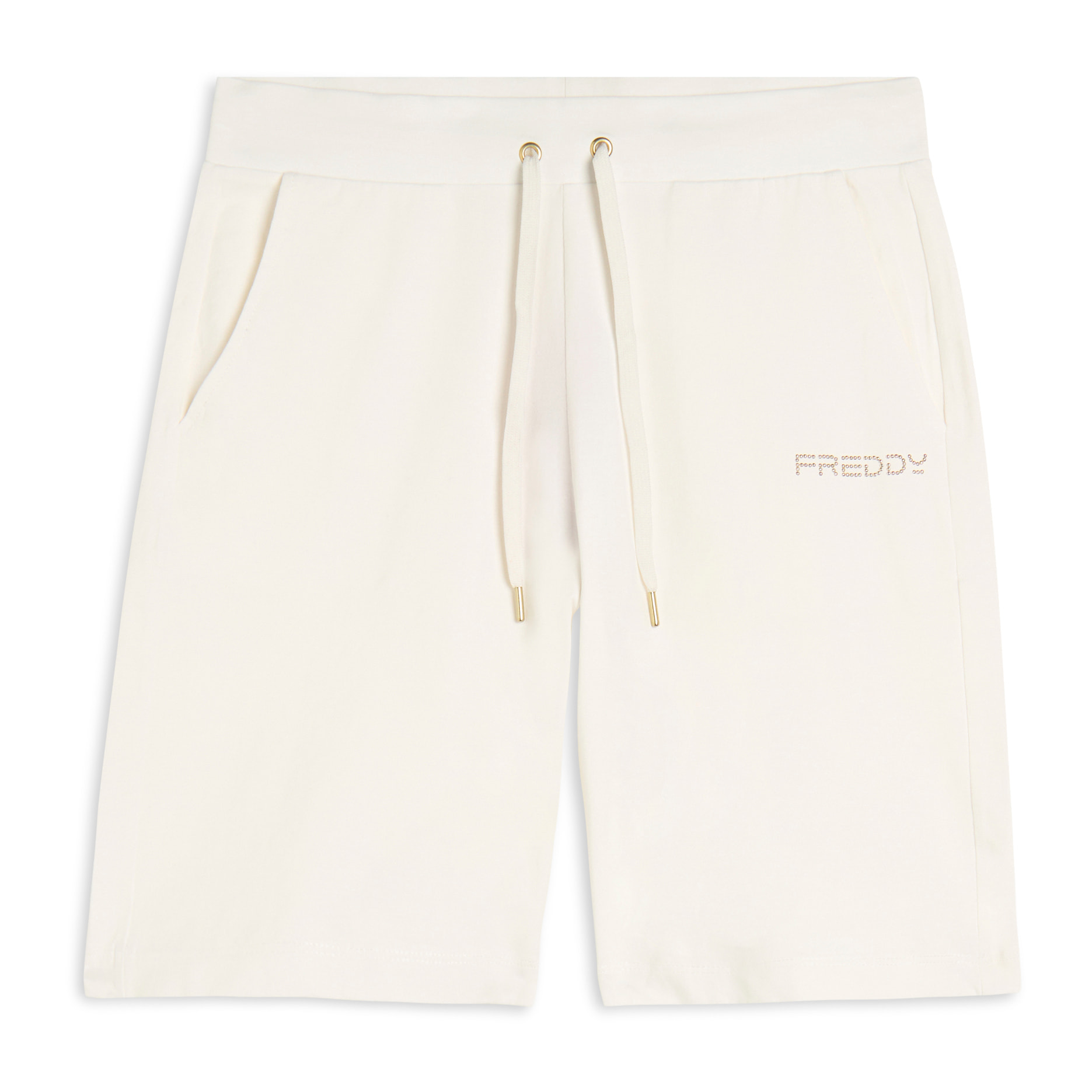 Bermuda in jersey con logo perline