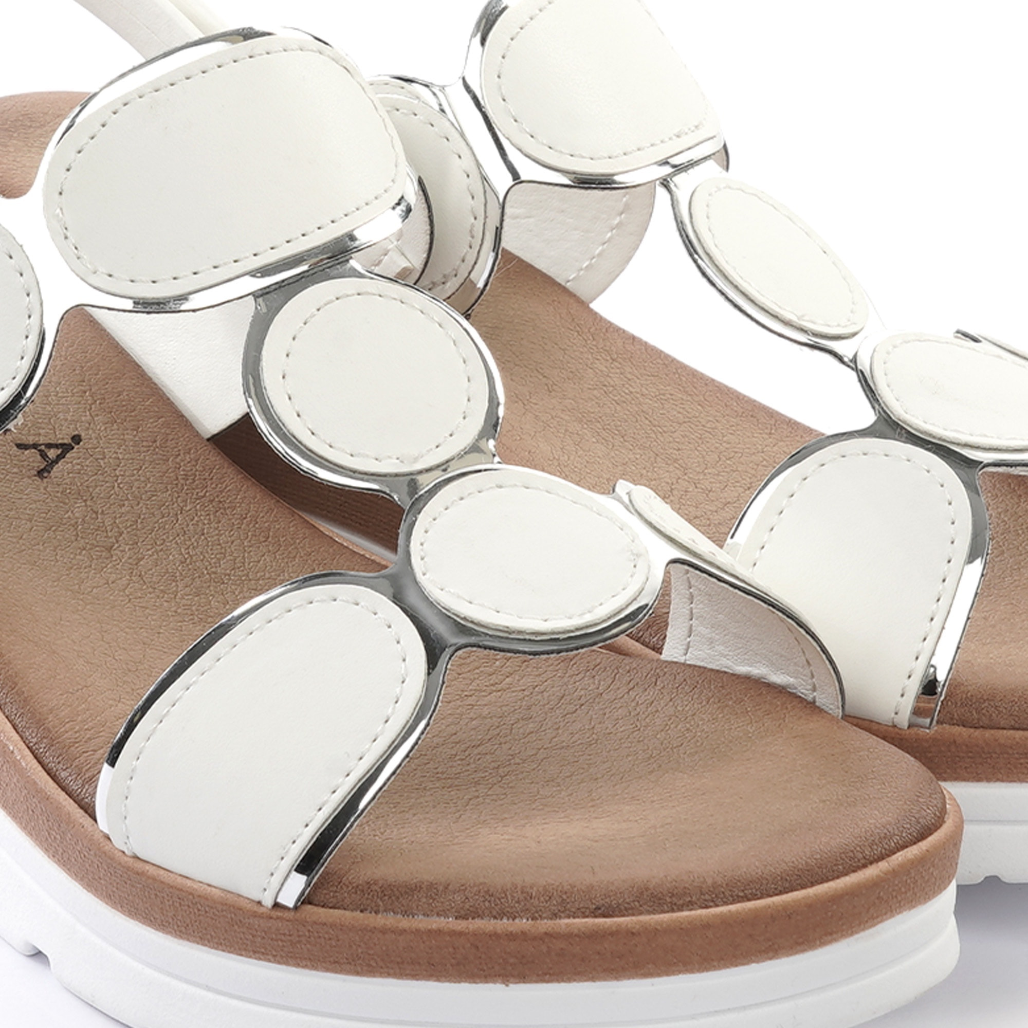 SANDALO ZEPPA A CERCHI BIANCO