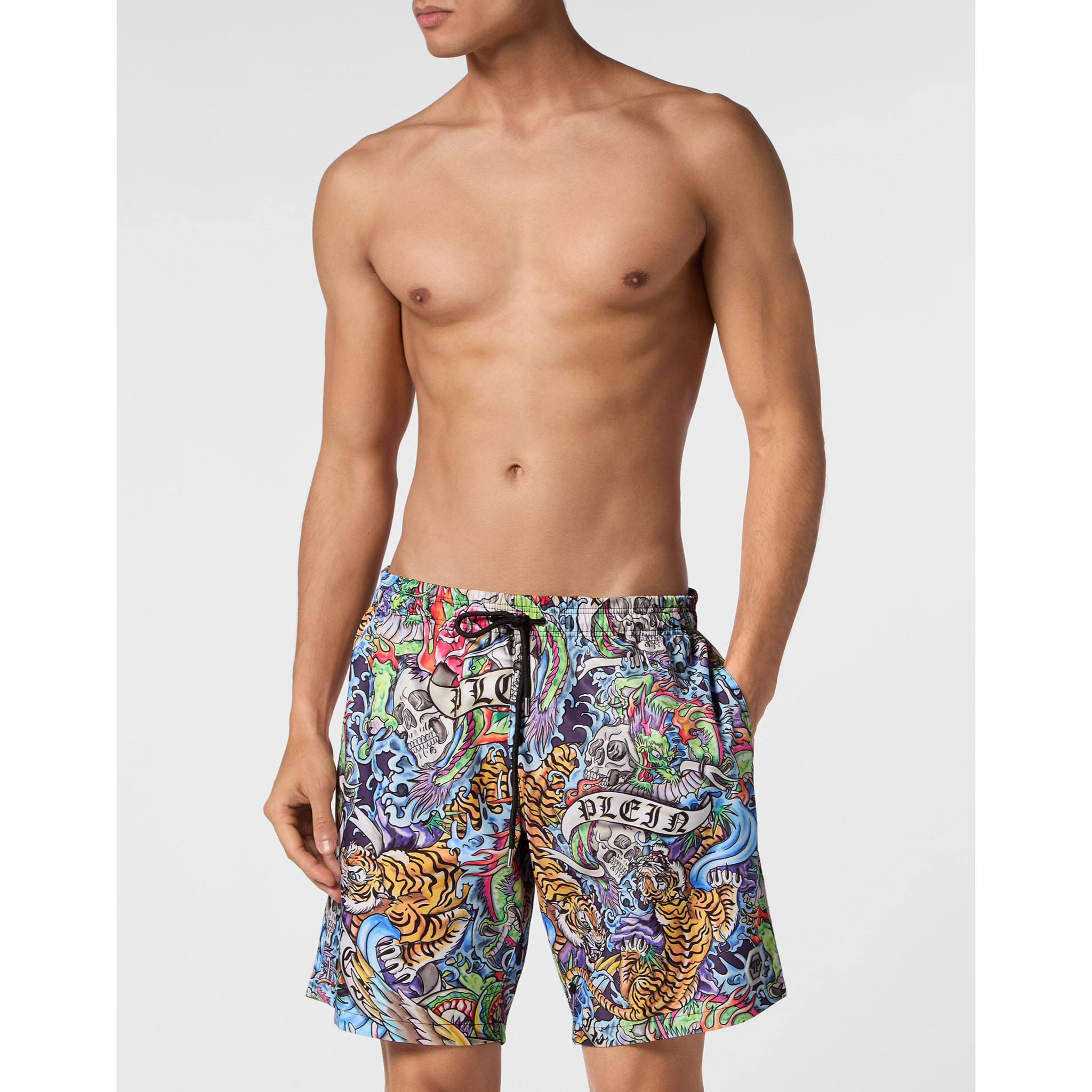 PHILIPP PLEIN Swim Trunks TATTOO