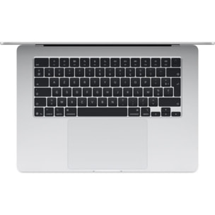 Ordinateur Apple MACBOOK Air 15" Puce M5 CPU 10 / GPU 10 coeurs Mémoire RAM 16Go Stockage 512Go SSD Argent