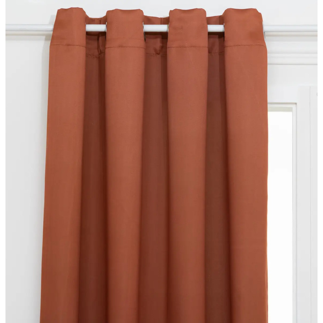 Rideau occultant "Odelie" terracotta 140x260cm