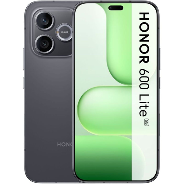 Smartphone HONOR Pack 600 Lite 5G 256Go Noir + Honor Choice Earbuds X8I