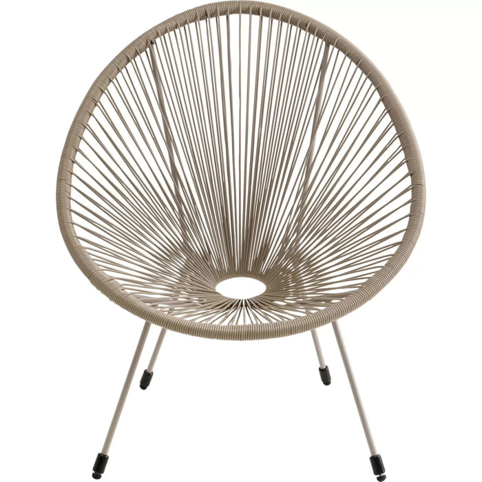 Fauteuil de jardin Acapulco Mono beige Kare Design
