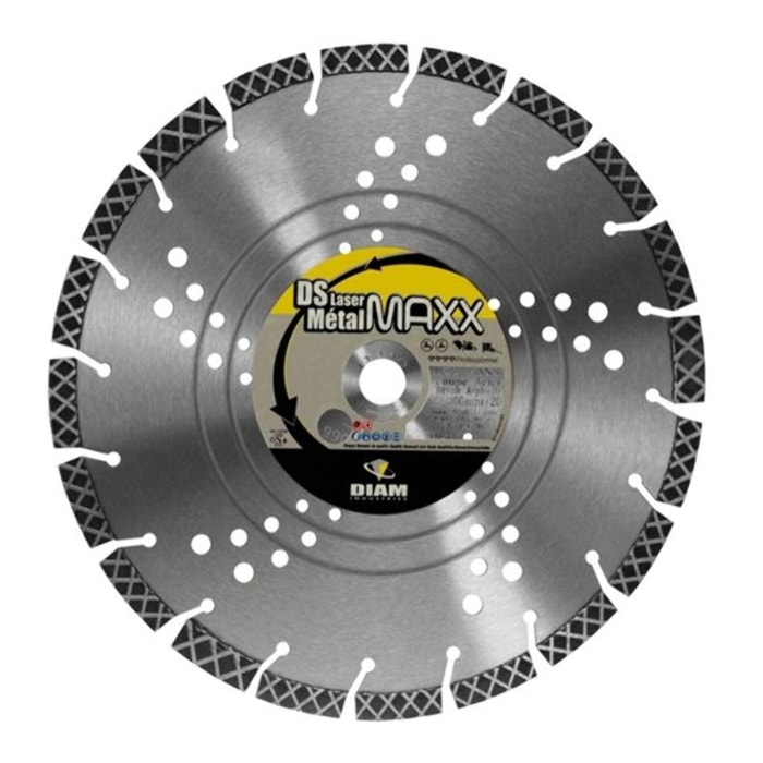 Disque diamant DIAM INDUSTRIES Ø350mm / 25.4 mm - DSLMAXX350/25.4