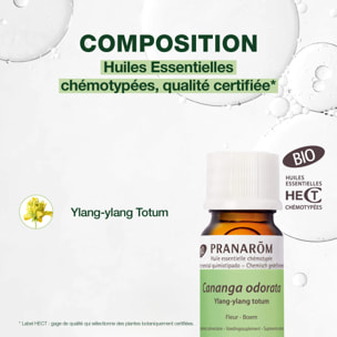Pranarom - Huile Essentielle d'Ylang-ylang totum - Bio - 5 ml