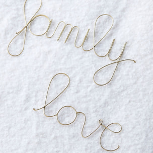 Mot fil de laiton doré 'FAMILY' - Doré