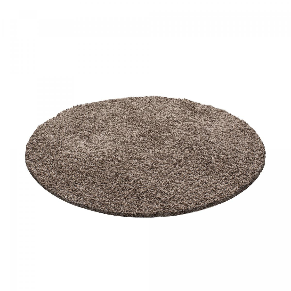 Tapis poils longs shaggy tissé motif uni GECO